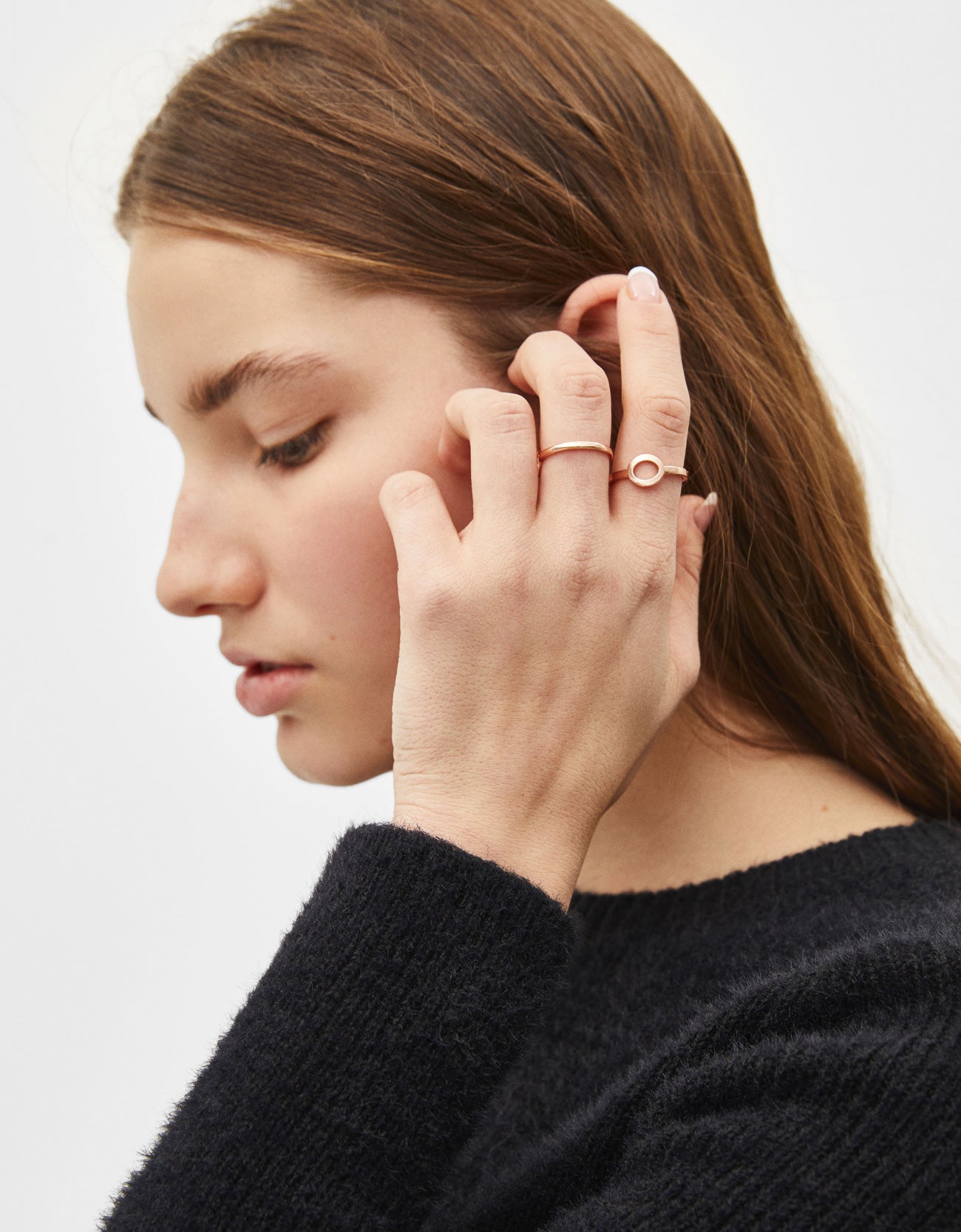 Set of diamanté rings - Image 2
