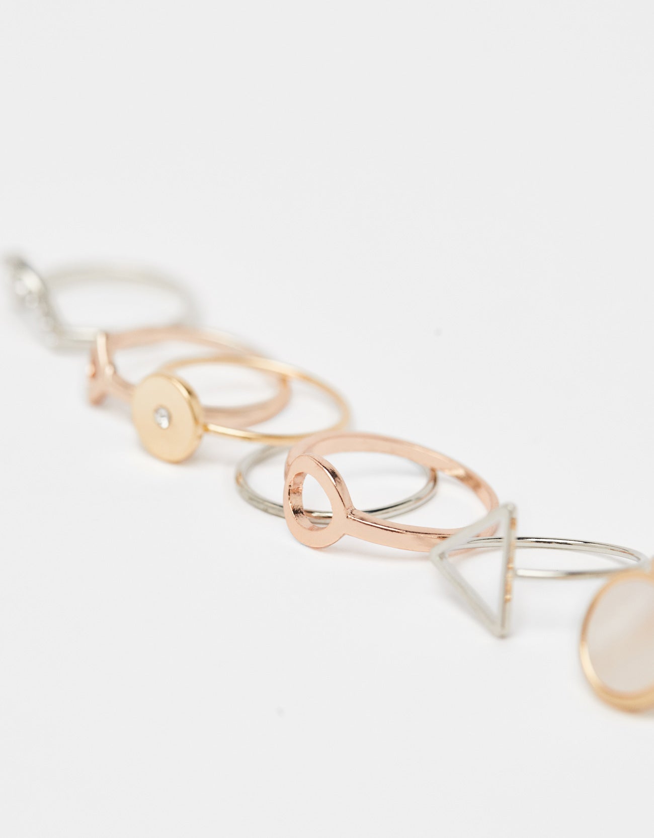 Set of diamanté rings - Image 3