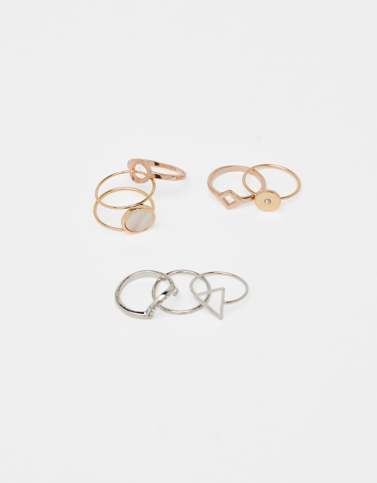 Set of diamanté rings - Image 5