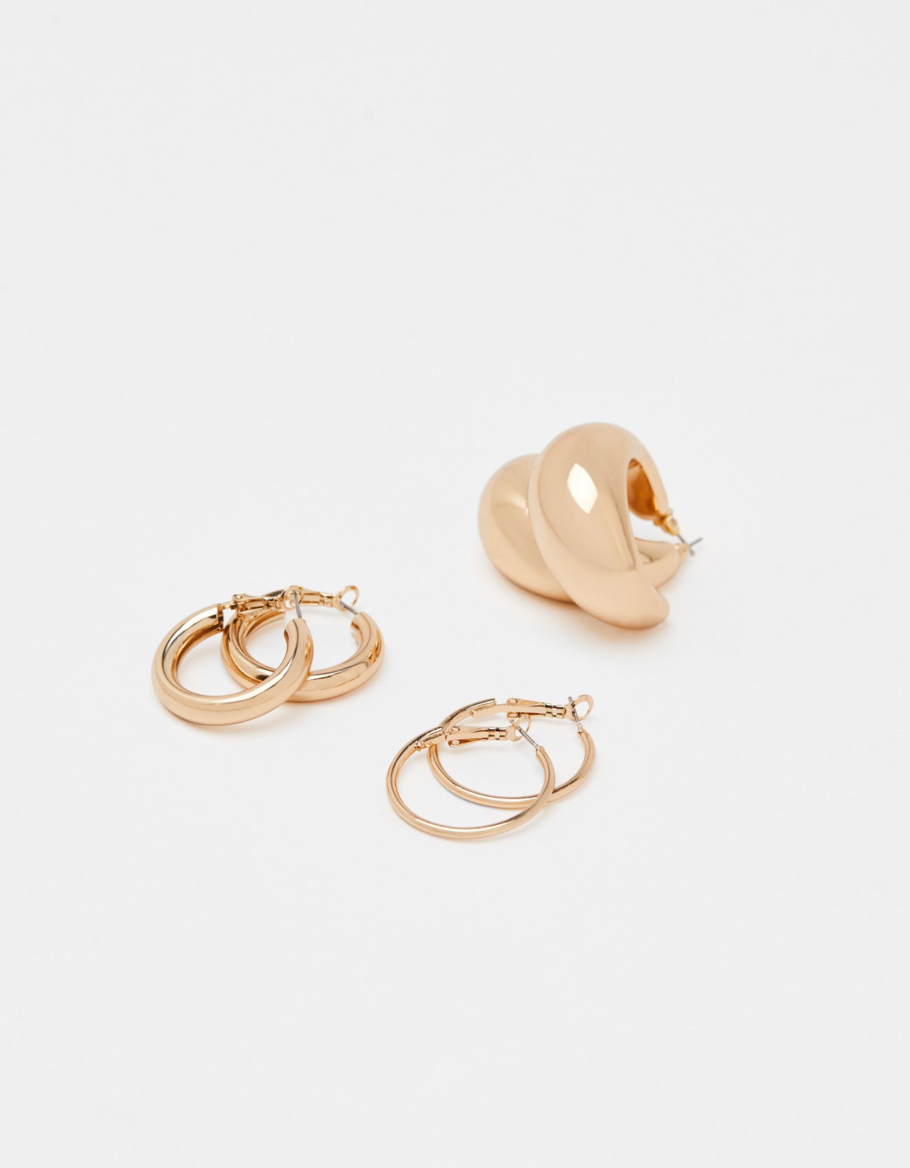 Pairs of hoop earrings